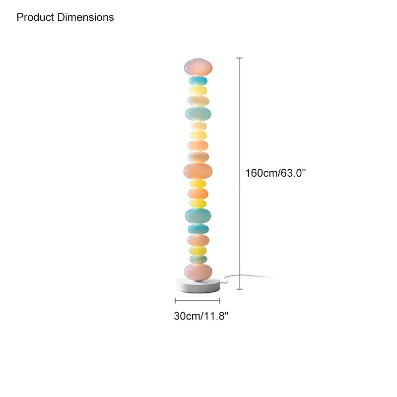WOMO Lámpara de pie con forma de columna Candy Skewers - WM7012