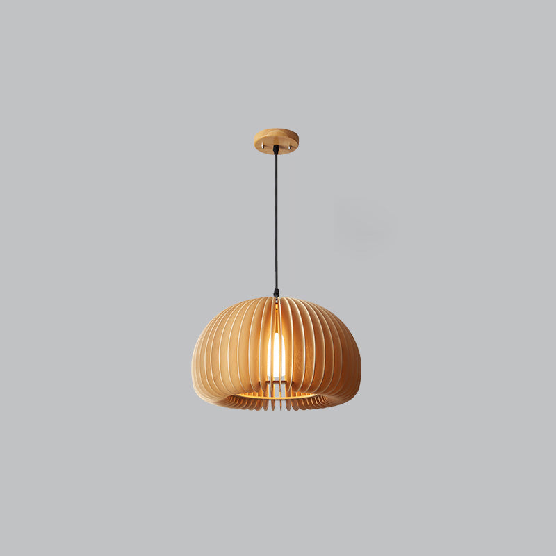 WOMO Lámparas Colgantes de Madera con Calabaza-WM2105