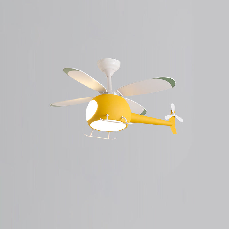 WOMO Ventiladores de techo con luz Avión para Niños - WM5007