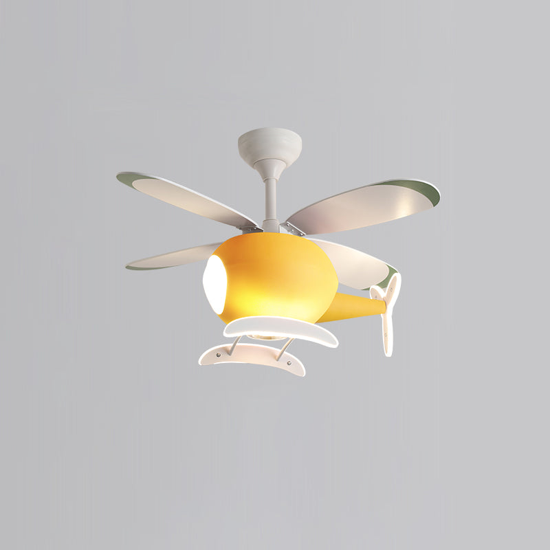 WOMO Ventiladores de techo con luz Avión para Niños - WM5007