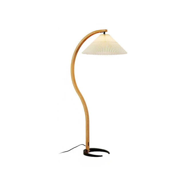 WOMO Lámpara de pie de cuello de cisne plisado - WM7013