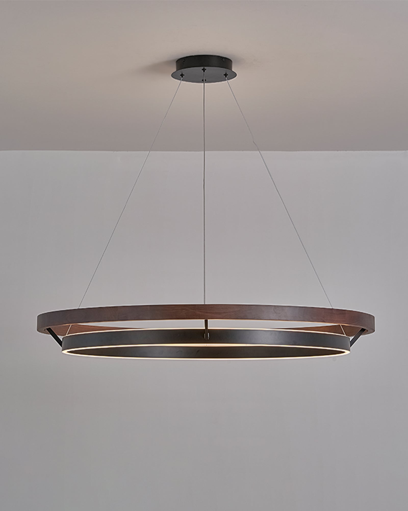 WOMO Lámparas Colgantes LED Circular de Madera - WM2492