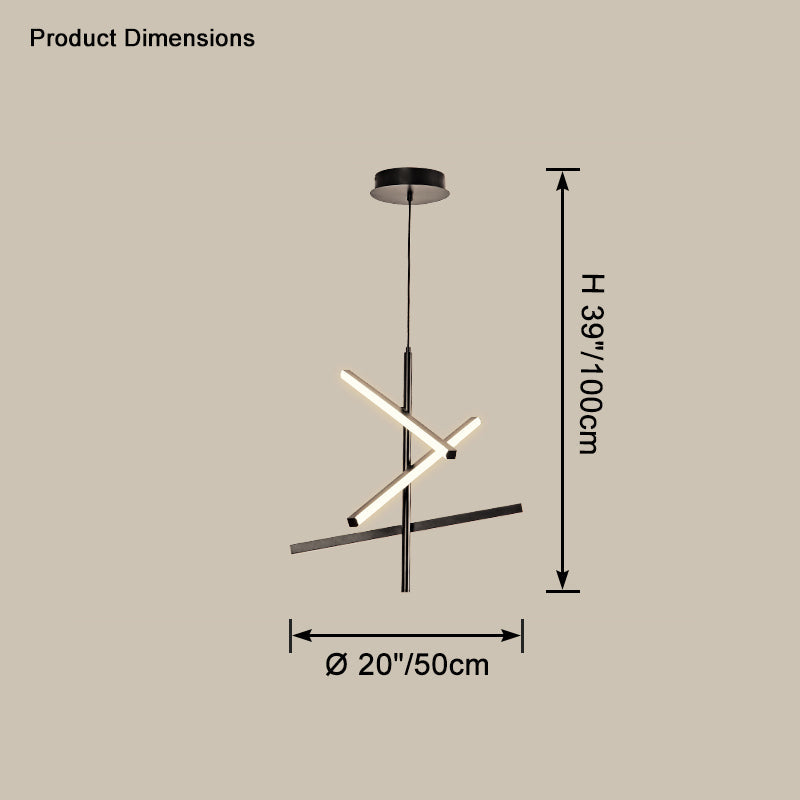 Lámpara de araña WOMO Multi Light Sticks-WM2640
