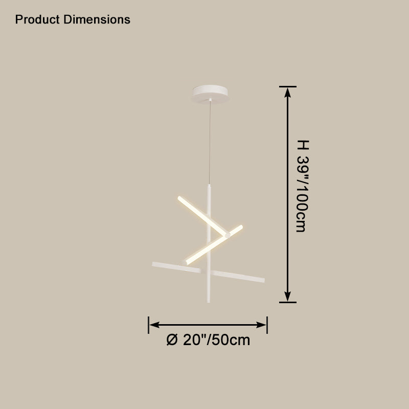 Lámpara de araña WOMO Multi Light Sticks-WM2640