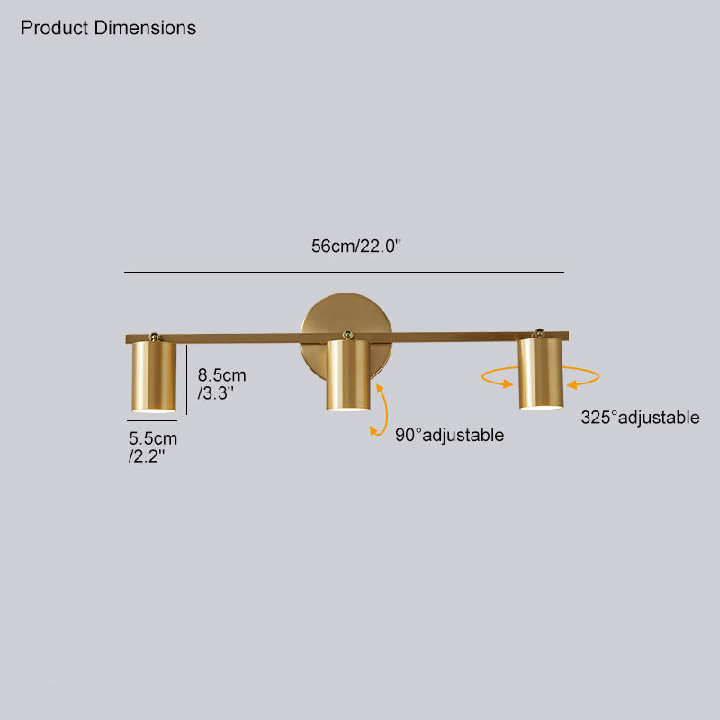 WOMO Aplique de baño de 3 luces para espejo - WM6039