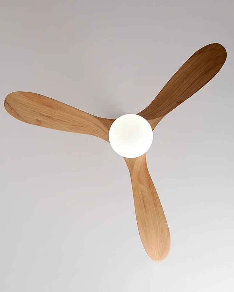 WOMO Ventiladores de techo con luz de Madera con Hélice - WM5008