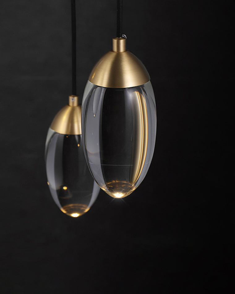 Lámpara colgante WOMO Crystal Raindrop-WM2732