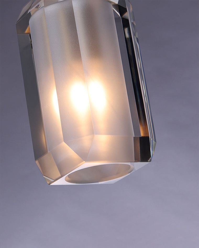 Lámpara colgante rectangular de cristal WOMO-WM2682