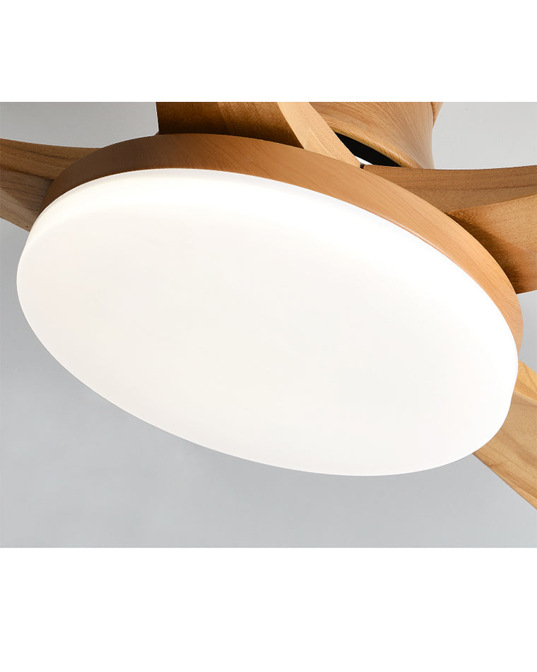 WOMO Ventiladores de techo con luz Moderna con 5 Aspas - WM5126