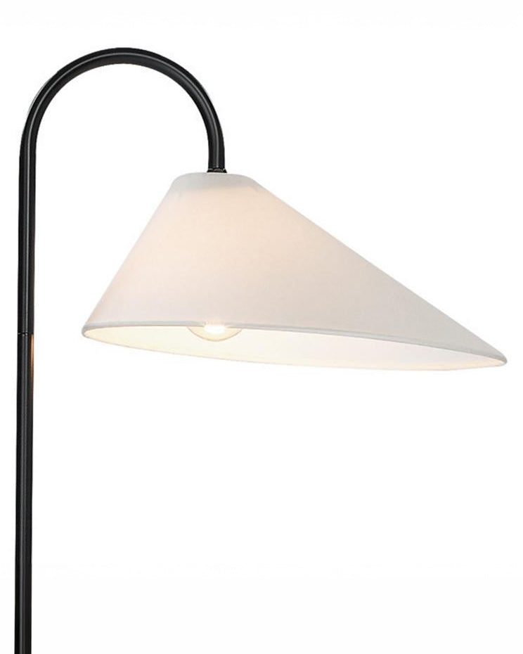 Lámpara de pie WOMO de tela con cuello de cisne - WM7096