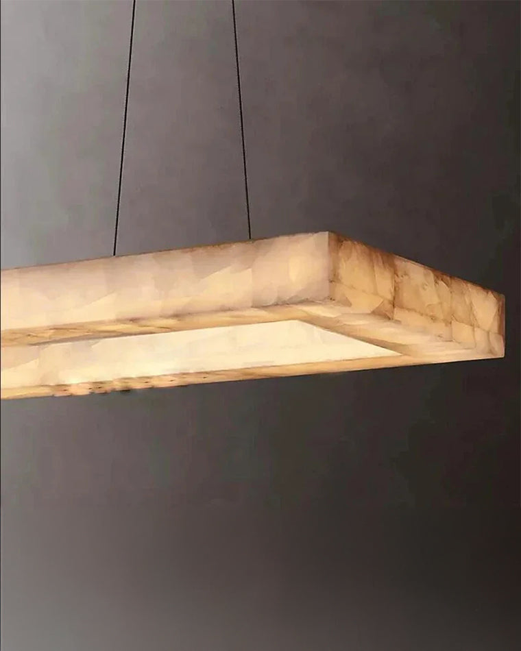 WOMO-WM2822 Alabaster Rectangular Chandelier