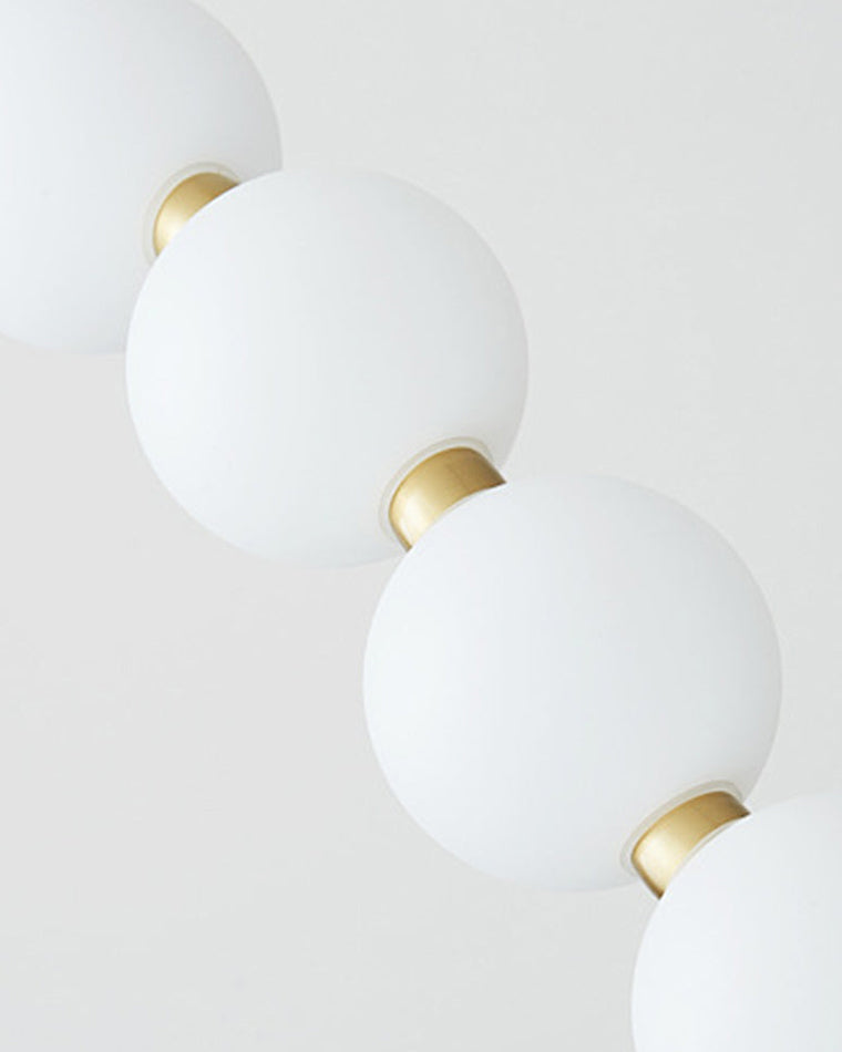 WOMO Lámpara de araña de comedor Pearl Globe de latón - WM2102d