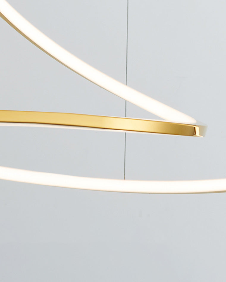 Lámpara de araña LED WOMO Swirl-WM2461