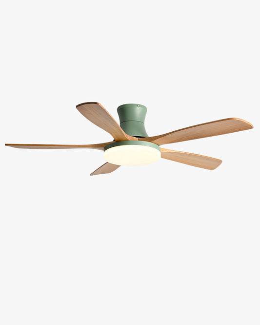 Ventilador de techo con lámpara de perfil bajo WOMO moderno - WM5198