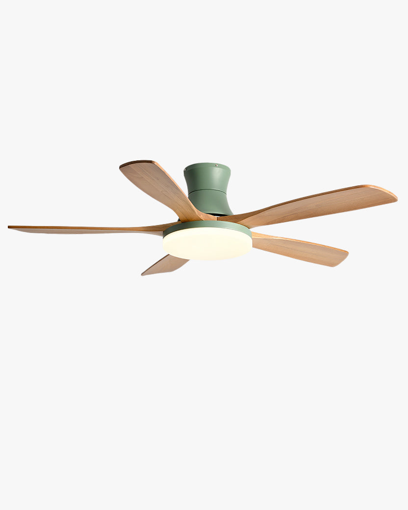 Ventilador de techo con lámpara de perfil bajo WOMO moderno - WM5198