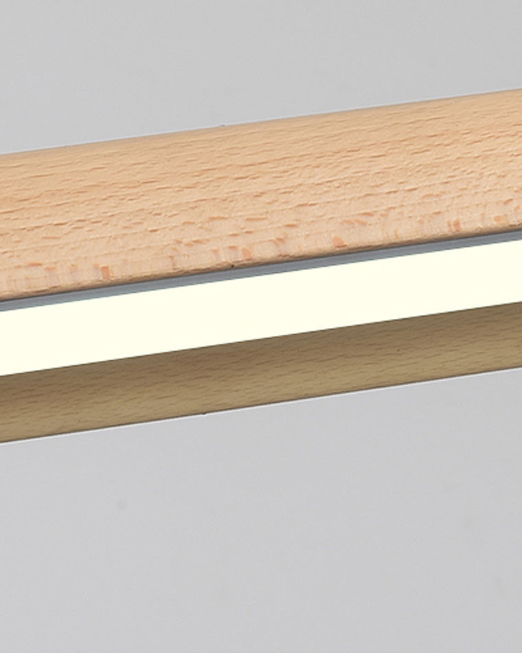 Lámpara colgante lineal LED de madera WOMO-WM2523