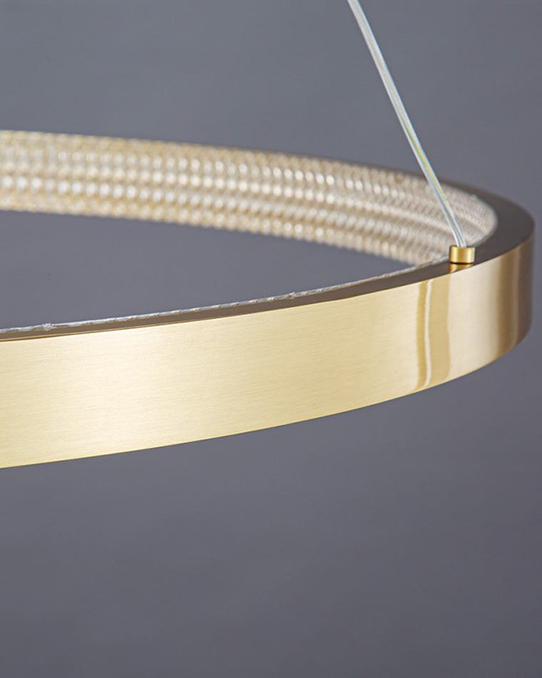 WOMO Lámparas Colgantes Circular LED de Latón - WM2357