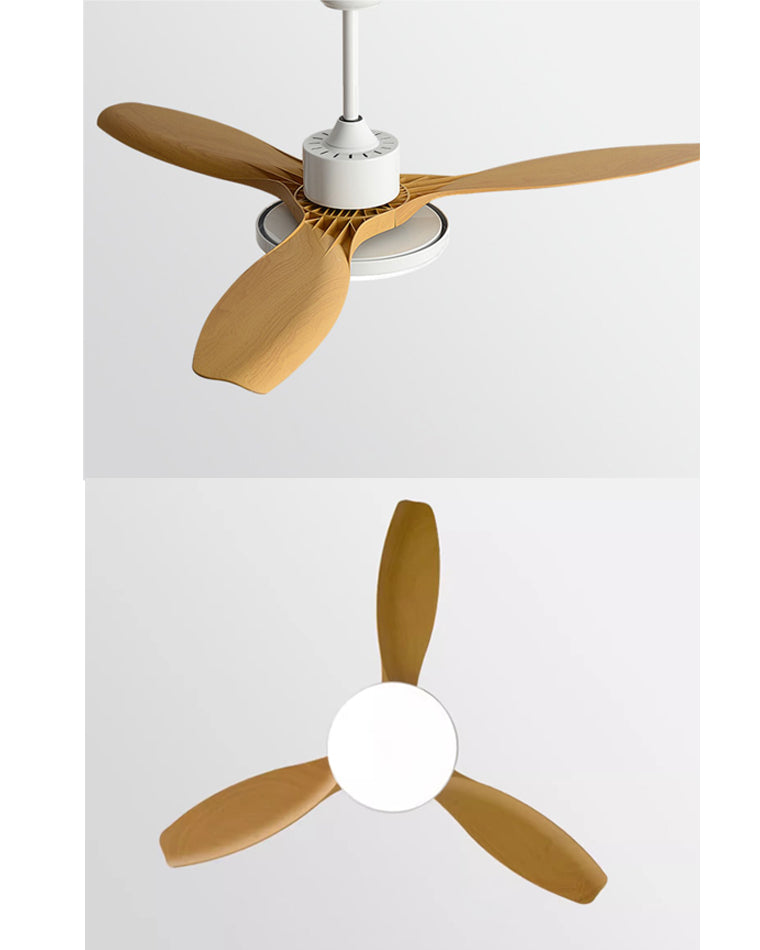 WOMO Ventiladores de techo con luz con 3 Aspas - WM5127