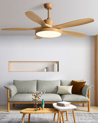 WOMO Ventiladores de techo con luz Reversible Escandinavo - WM5002