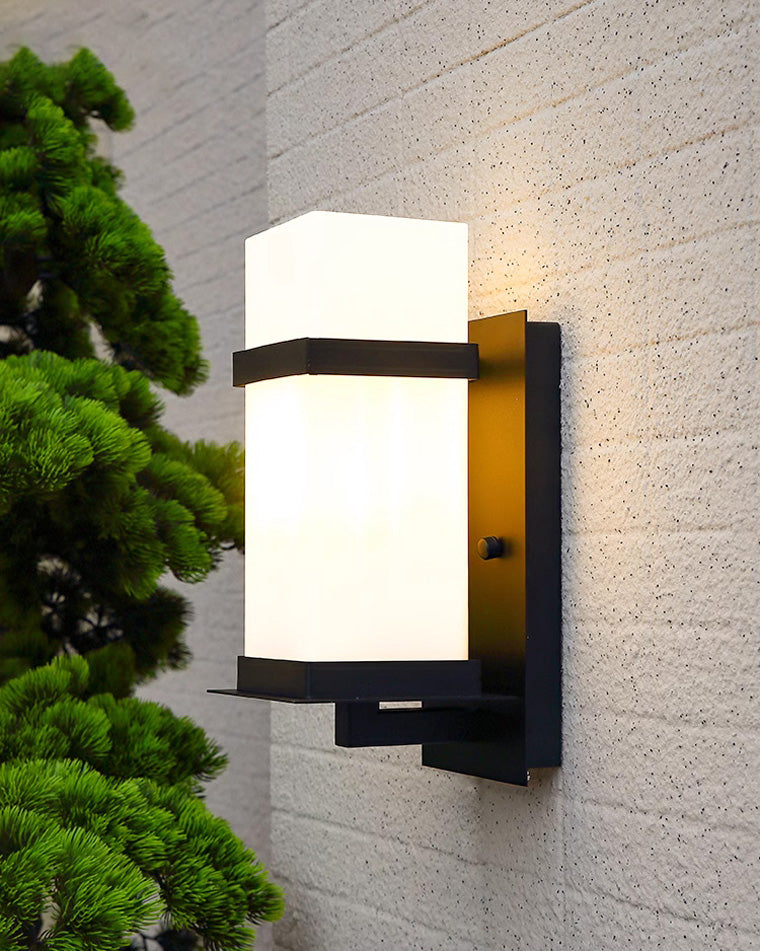 Aplique de pared exterior WOMO de cristal esmerilado - WM9202