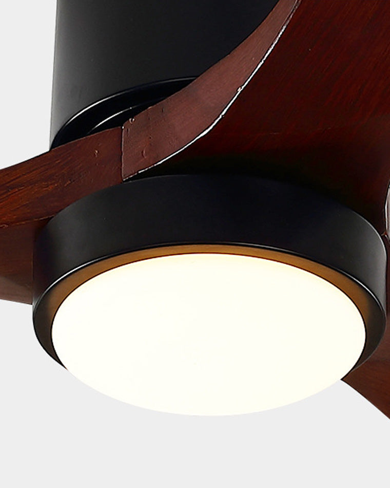 WOMO Ceiling Fans with Light Modern Mid-Century Hugger Type - WM5067