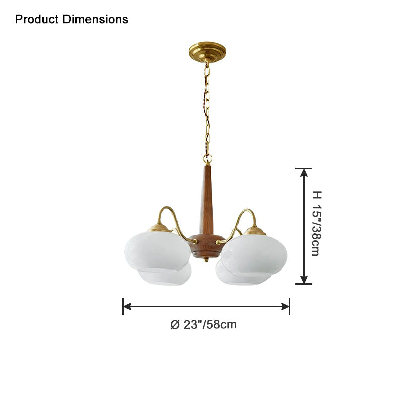 WOMO Milky Glass Retro Pendant Lights - WM2303