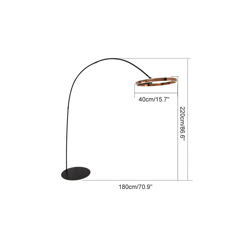Lámpara de pie de arco circular WOMO-WM7006
