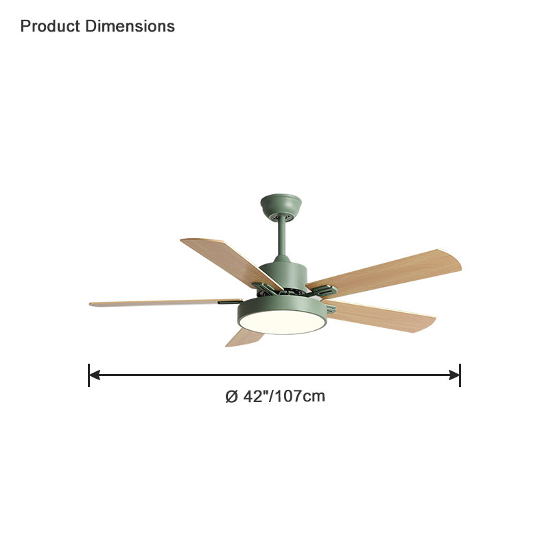 WOMO Ventiladores de techo con luz Delgada - WM5013