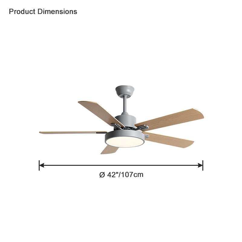 WOMO Ventiladores de techo con luz Delgada - WM5013
