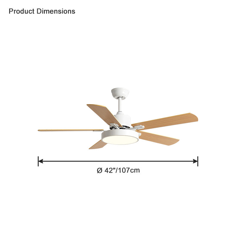 WOMO Ventiladores de techo con luz Delgada - WM5013