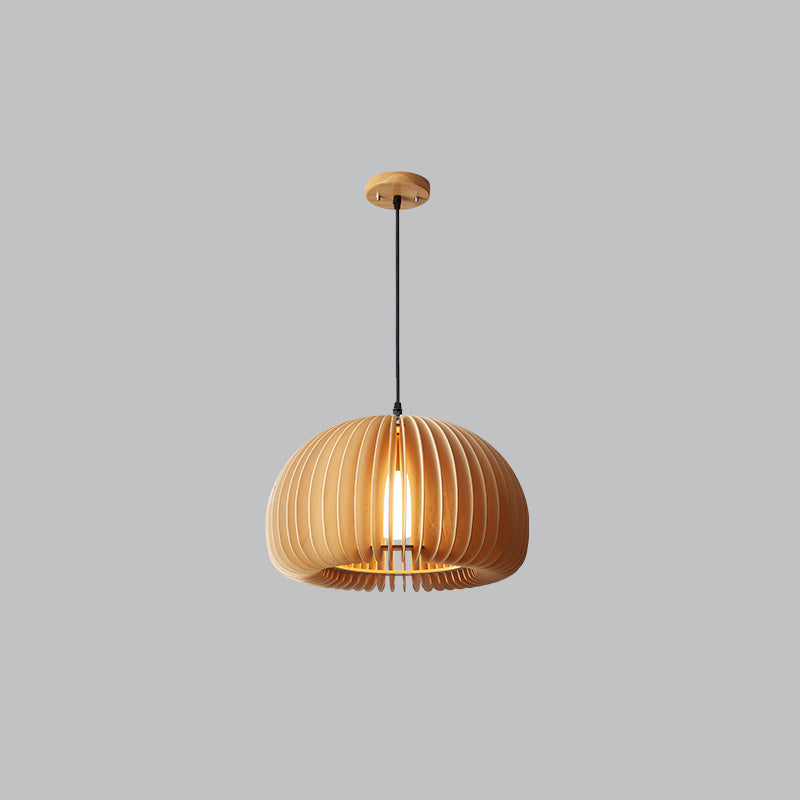 WOMO Lámparas Colgantes de Madera con Calabaza-WM2105