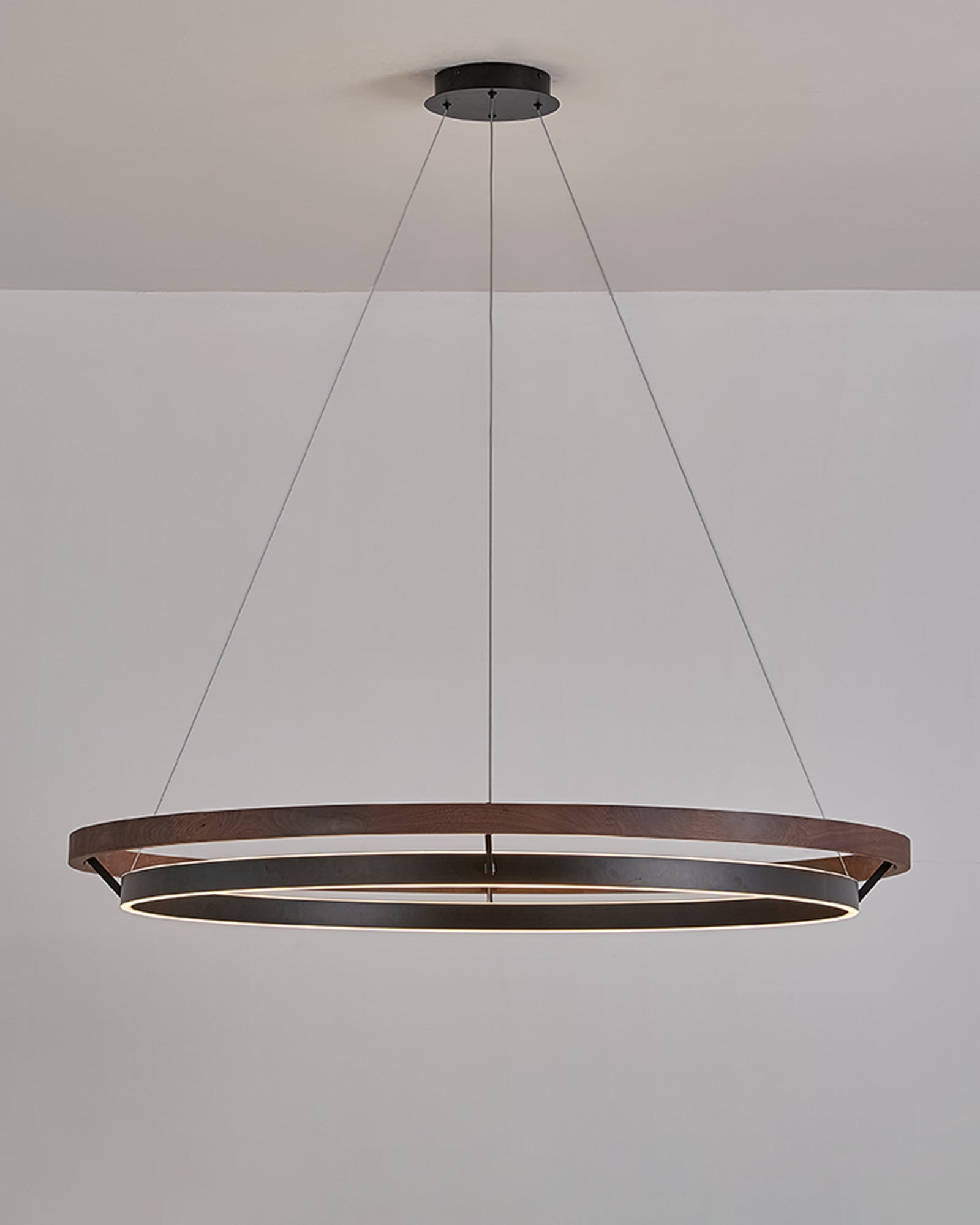 WOMO Lámparas Colgantes LED Circular de Madera - WM2492