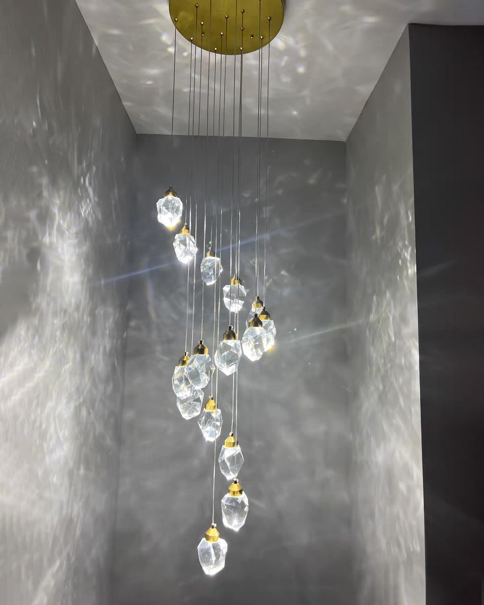 WOMO Lámparas Colgantes Cristal Múltiple Luces-WM2189