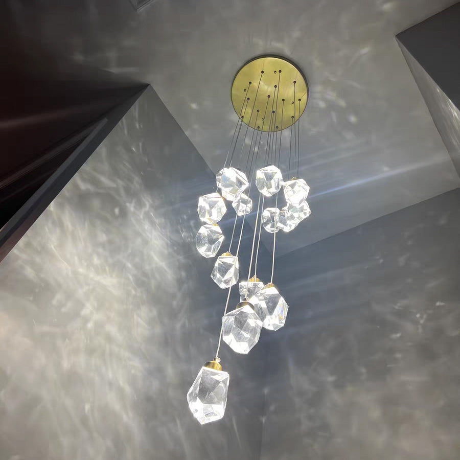 WOMO Lámparas Colgantes Cristal Múltiple Luces-WM2189
