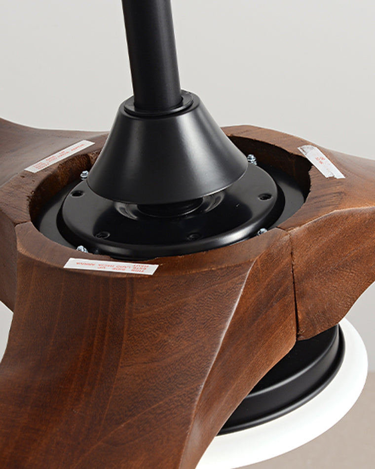 WOMO Ventiladores de techo con luz de Madera con Hélice - WM5008