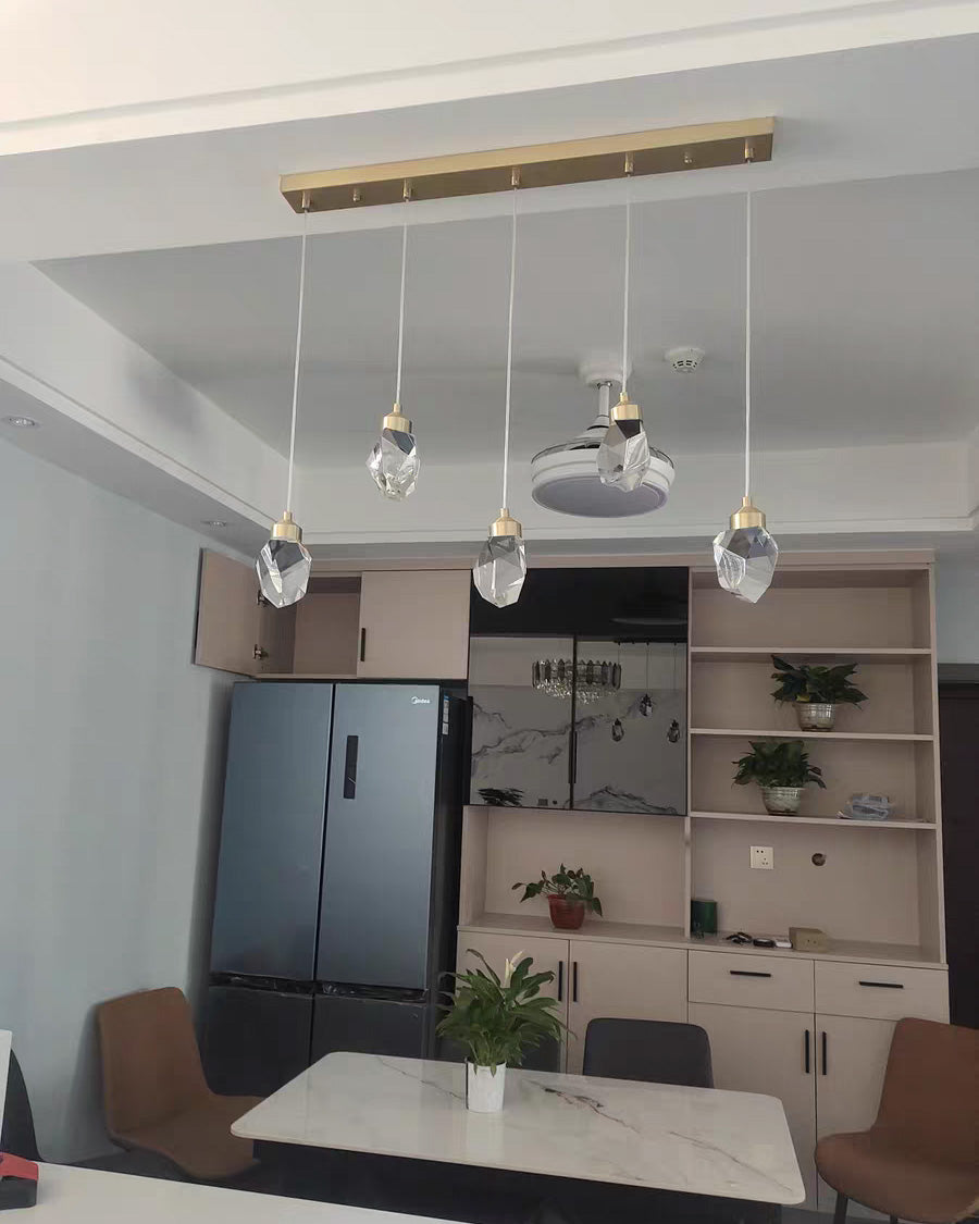 WOMO Lámparas Colgantes Cristal Múltiple Luces-WM2189