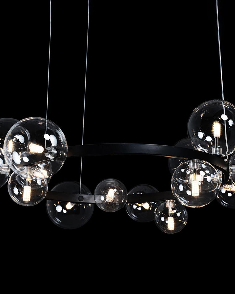 WOMO Lámparas Colgantes Burbujas de Cristal Circulares-WM2292