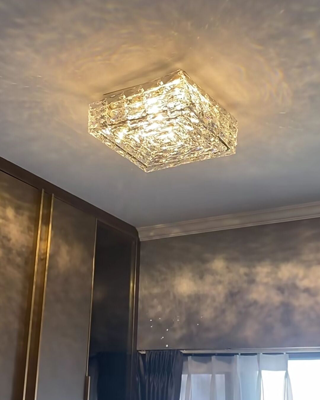 WOMO-WM1130 Square Recessed Glass Ceiling Lamp