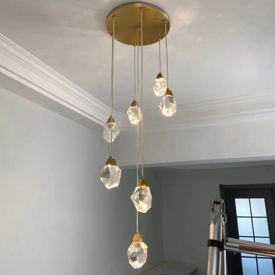 WOMO Lámparas Colgantes Cristal Múltiple Luces-WM2189