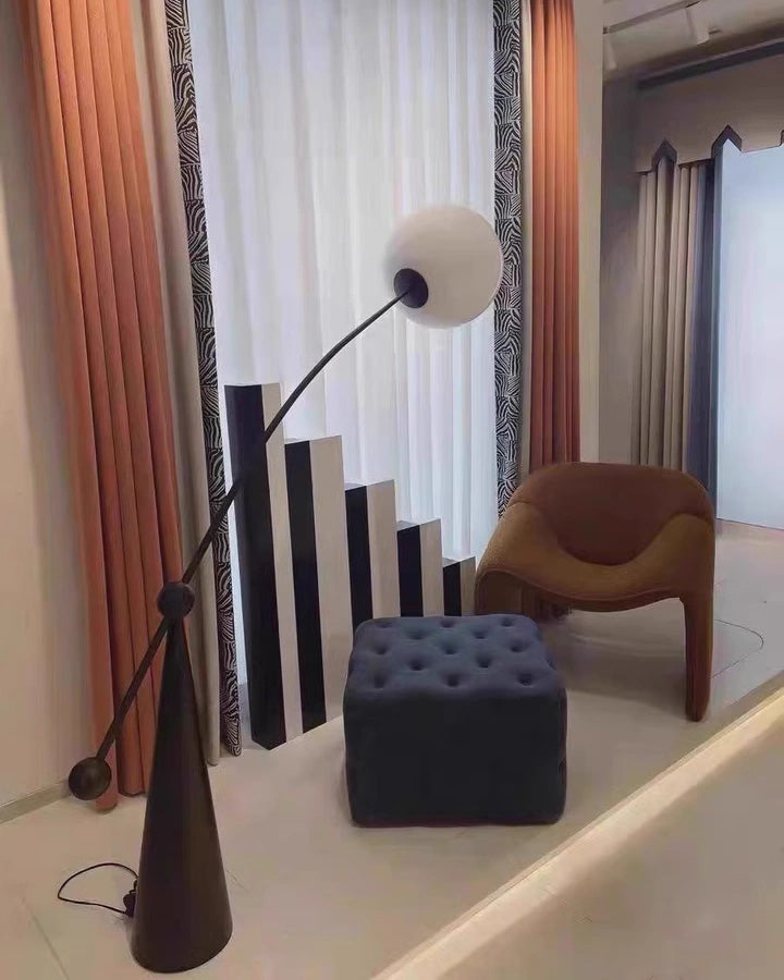 WOMO Cantilever Floor Lamp with Glass Globe - WM7129