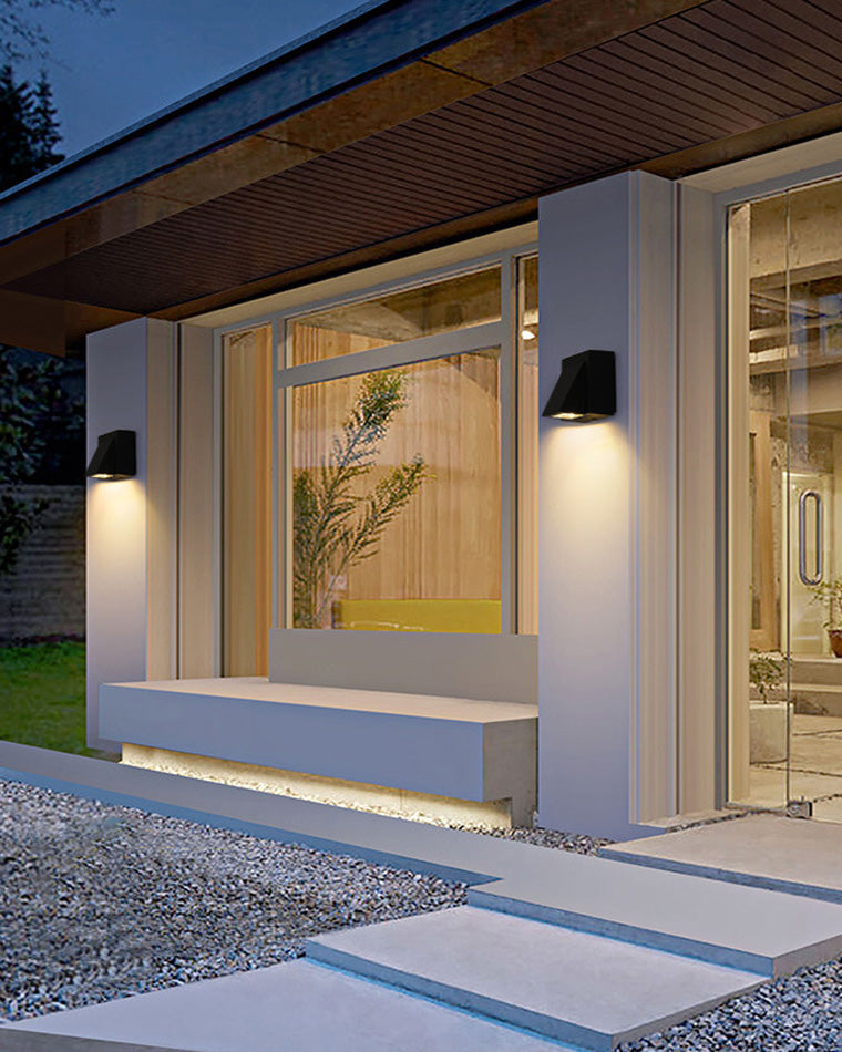 Lámpara de pared exterior WOMO con iluminación ascendente y descendente - WM9190