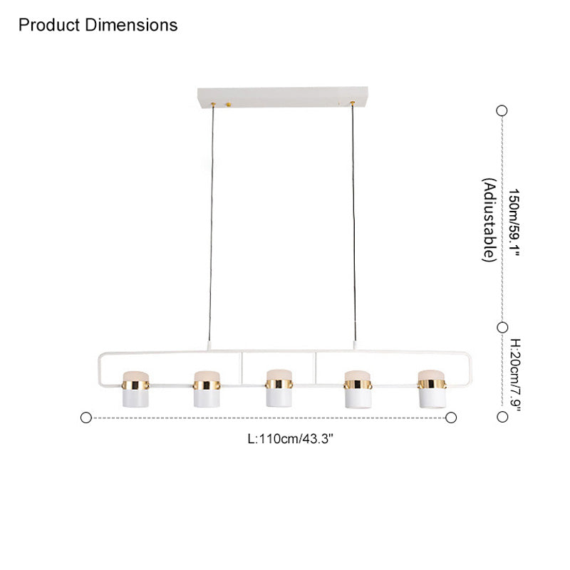 Lámpara colgante lineal para cocina WOMO - WM2019