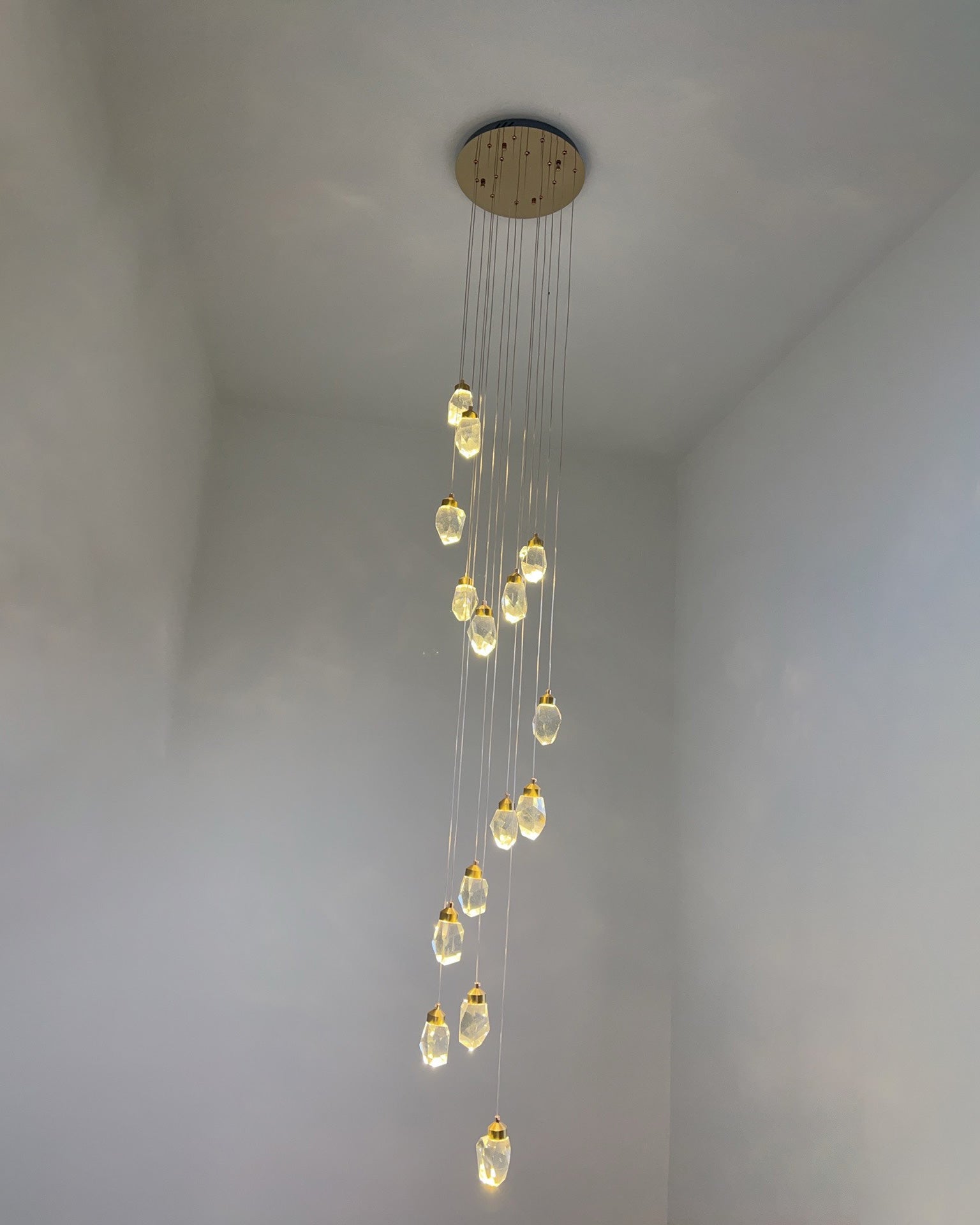 WOMO Lámparas Colgantes Cristal Múltiple Luces-WM2189