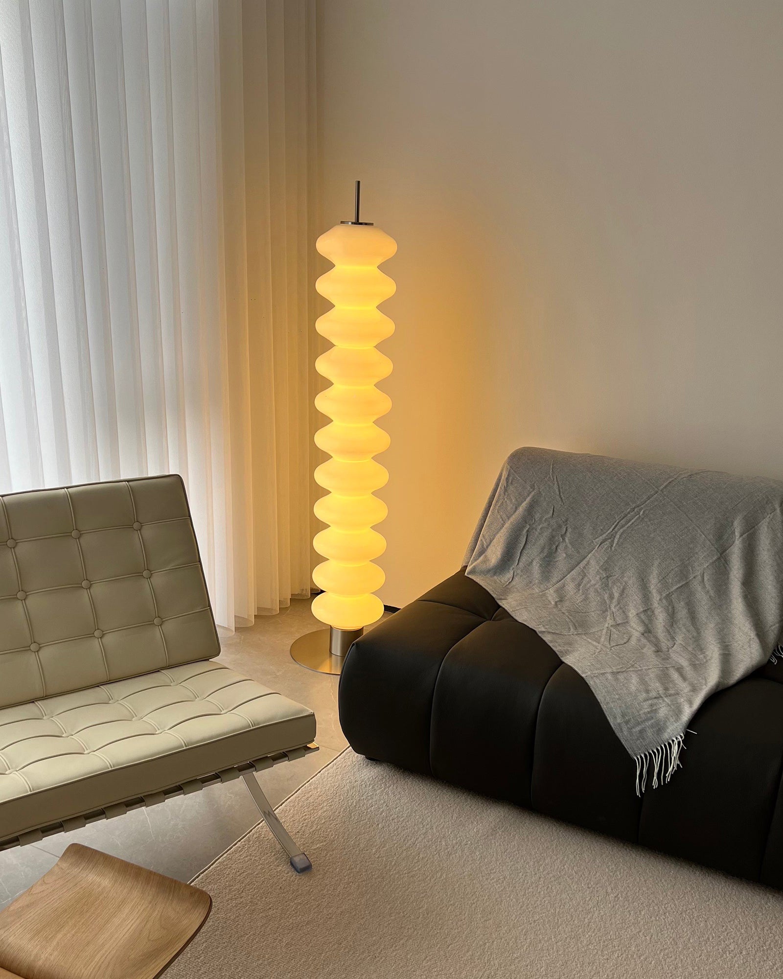 WOMO Stacked Crystal Ball Floor Lamp - WM7127