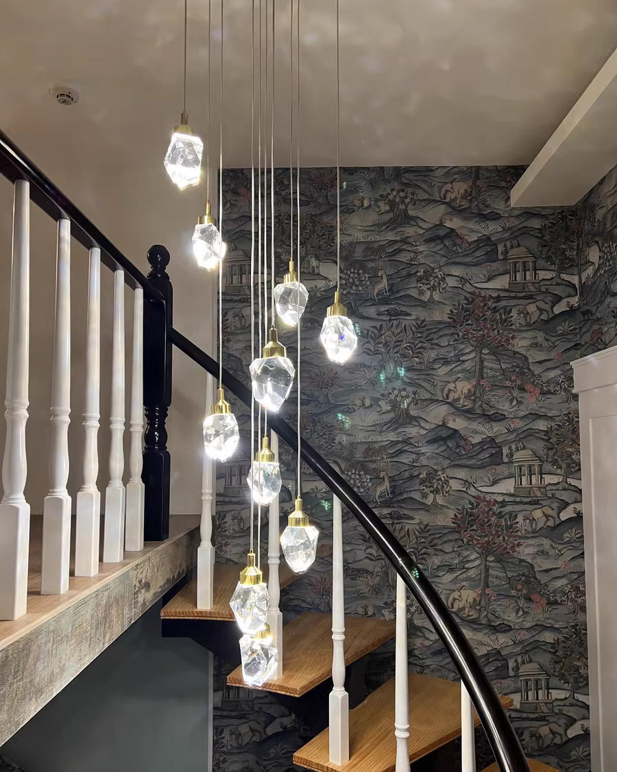WOMO Lámparas Colgantes Cristal Múltiple Luces-WM2189