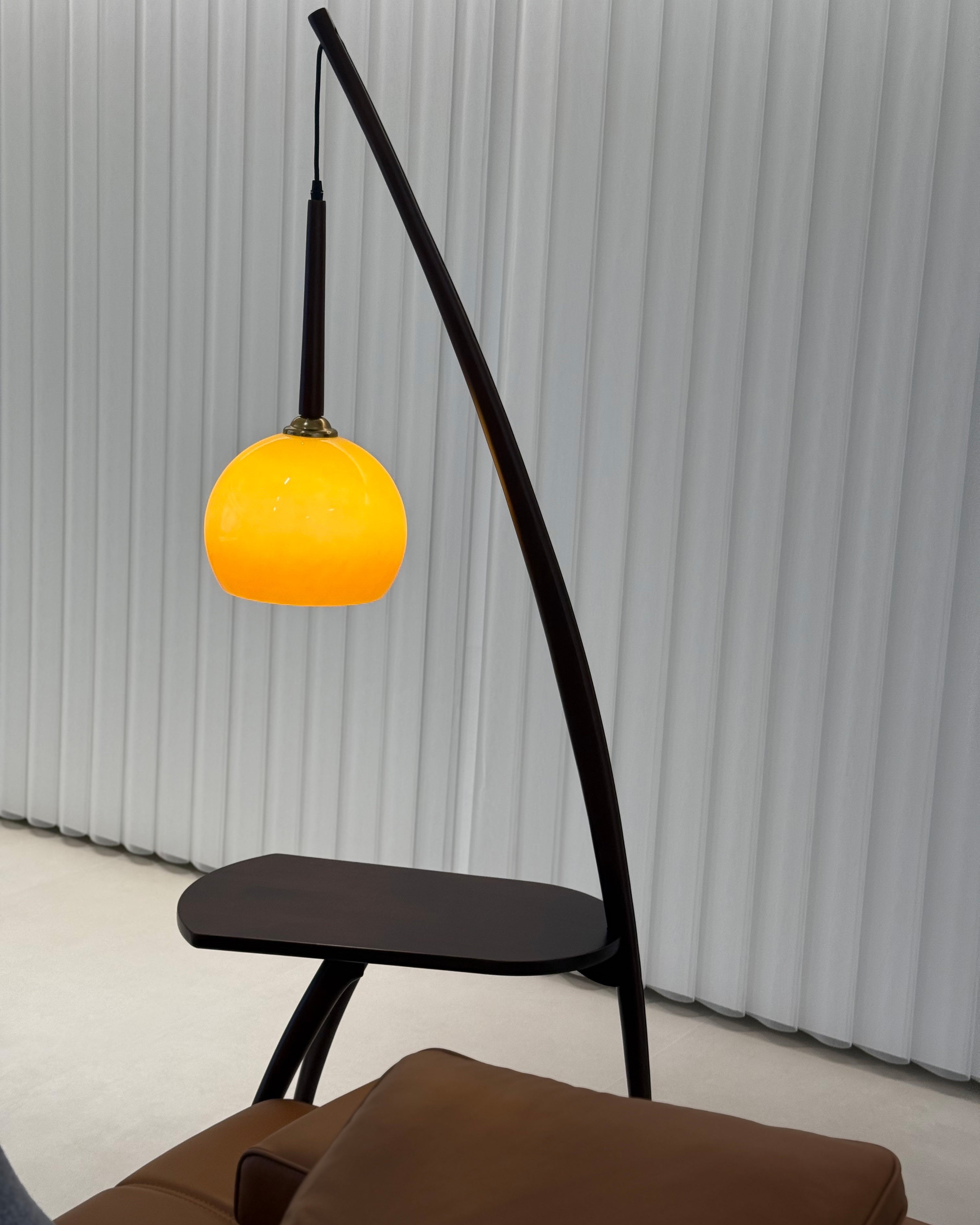 WOMO Wooden Hanging Floor Lamp with Table - WM7130