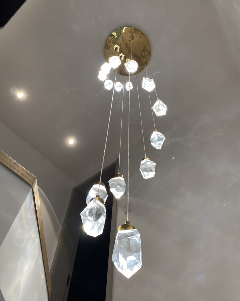 WOMO Lámparas Colgantes Cristal Múltiple Luces-WM2189