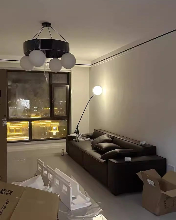 WOMO Cantilever Floor Lamp with Glass Globe - WM7129
