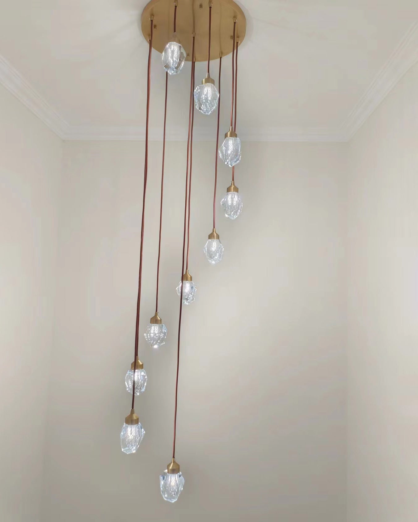 WOMO Lámparas Colgantes Cristal Múltiple Luces-WM2189