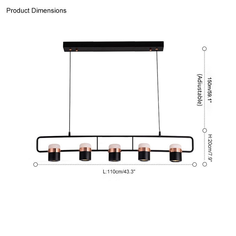 Lámpara colgante lineal para cocina WOMO - WM2019